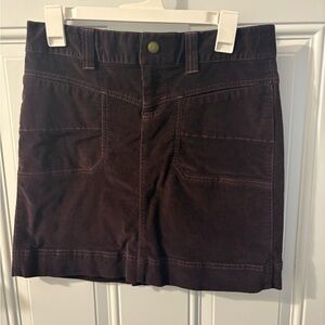 Athletes Plum Velvet Skirt